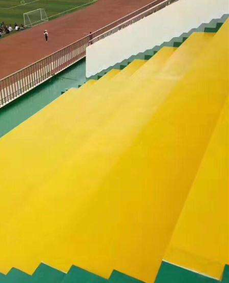 阳城球场台阶翻新修补改造